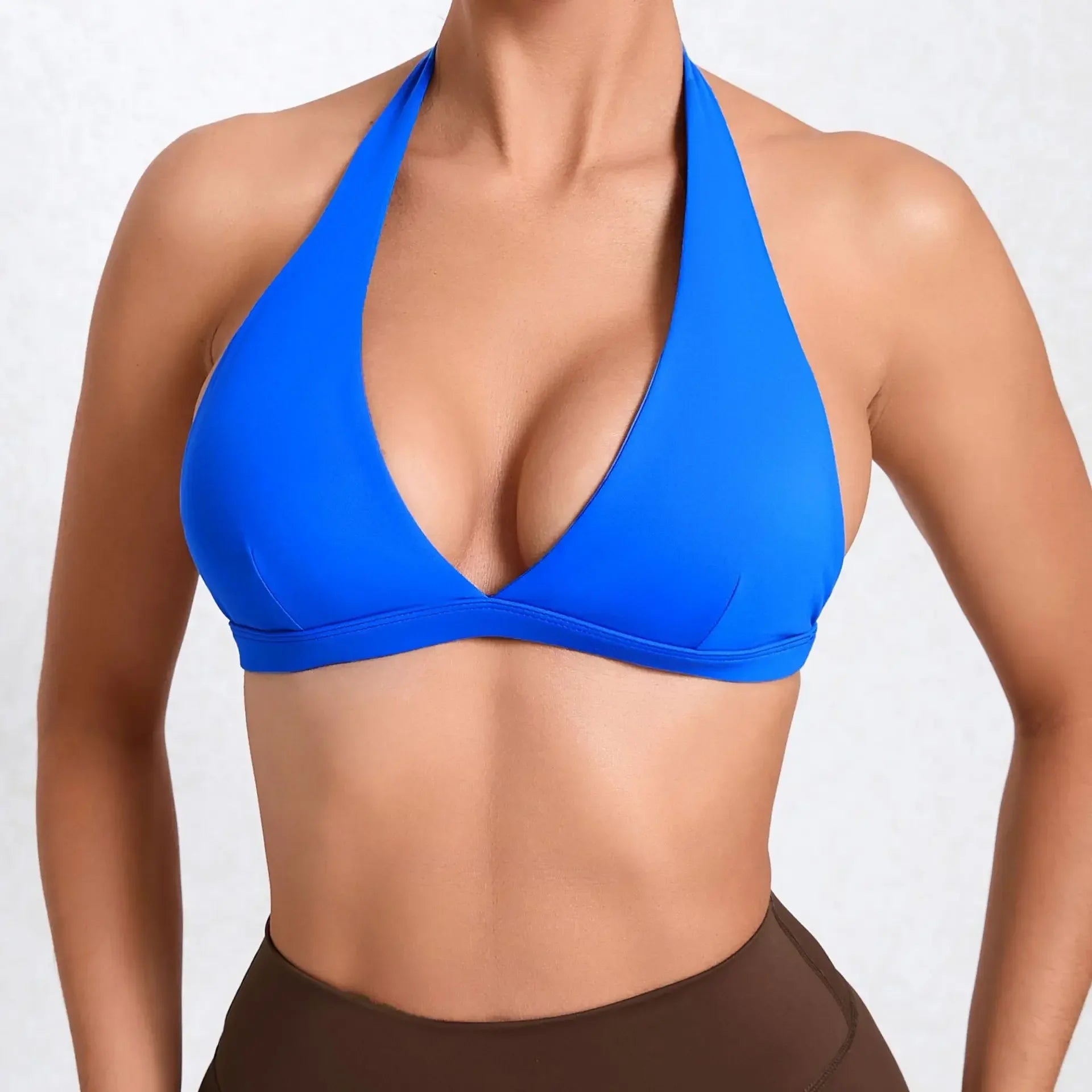 V Neck Sports Bra