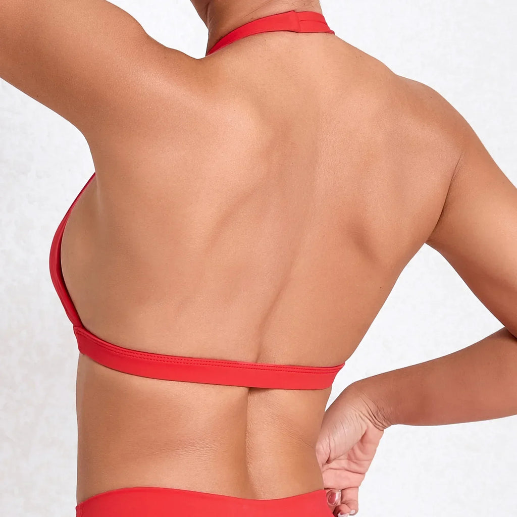 V Neck Sports Bra
