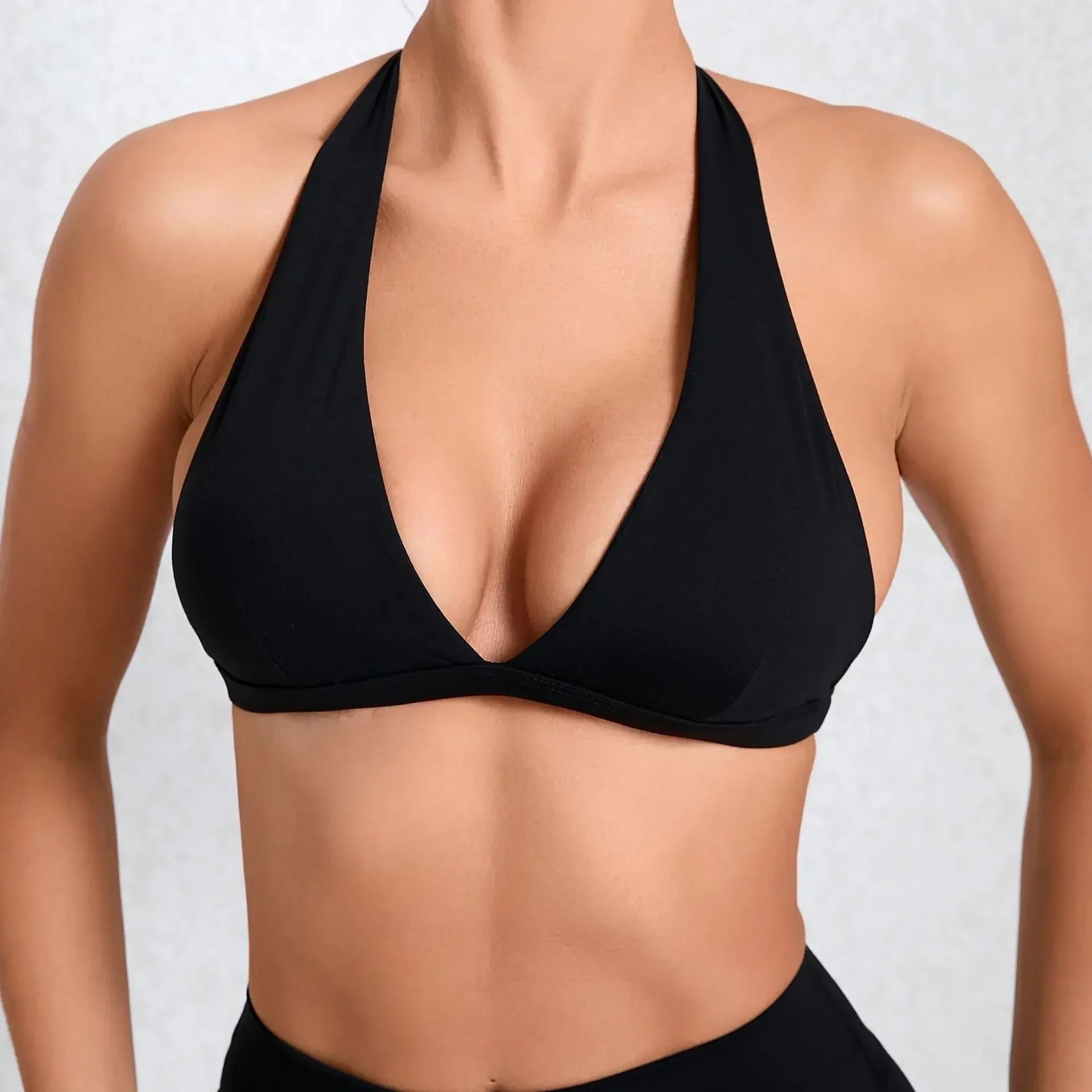 V Neck Sports Bra